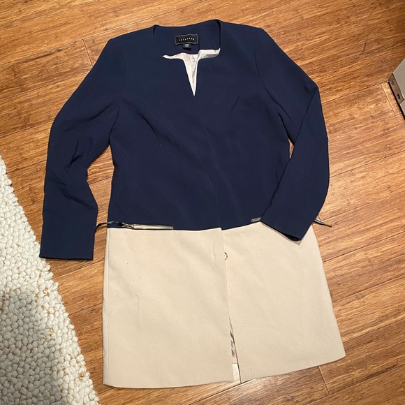 Metaphor Colorblock Coat - Picture 2 of 5